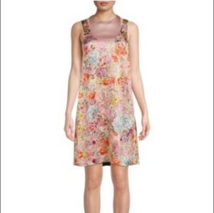 Valentino Floral Sleeveless Layered Mini Dress Sz 44IT